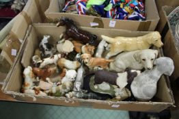 Various dog ornaments.