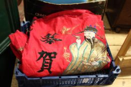 A Chinese embroidered tapestry.