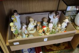 A good collection of Royal Worcester and other porcelain ornaments.