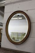 An oval mirror.
