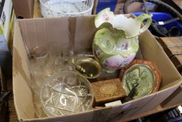 Decorative china and glass.