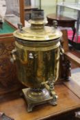 A good large Russian brass samovar.