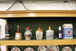 The Greybeard Heather Dew whisky stoneware jug together with For Auld Lang Syne stoneware whisky jug