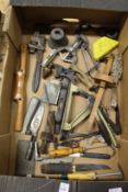 A box of various tools.