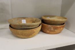 Four early Chinese bowls.