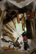 A good collection of woodworking tools.