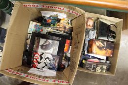 A quantity of videos, DVD's etc.