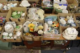 A large quantity of decorative and household china to include part services.