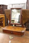 A mahogany dressing table mirror.