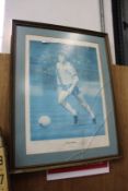 A signed Kevin Keegan print.