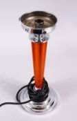 A BAKELITE STEMED TABLE LAMP, fitted with electric ( not tested ) 30cm high.