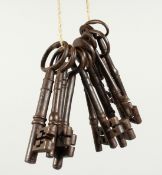 A BAG OF GEORGIAN KEYS