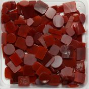 A BOX OF CORNELIAN STONES