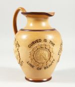 A DOULTON LAMBETH STONEWARE JUG 