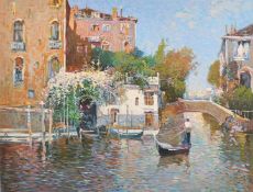 Ming Feng (b.1957) 'The Gondolier', serigraph, signed and numbered 268/350 in pencil, 24