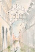 Luciano, 20th century Italian School, A collection of 10 unframed Venetian scenes, watercolour,