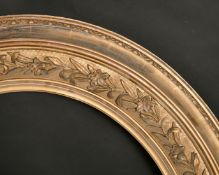 A fine gilt composition oval frame, 29.5