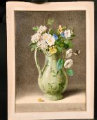 William Cruickshank (1848-1922) British, A pair of still life paintings of mixed flowers, watercolo