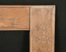 An Italian inlaid frame, rebate size 6.25