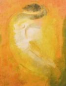 Jean-Marie Calmettes (1918-2007) French, 'Nu au Fond Rouge', oil on canvas, signed and dated '