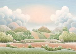 Ivan Rabuzin (1921-2008) Croatia, A Na ve summer landscape, oil on canvas, signed and dated '