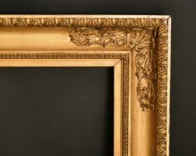 A continental gilt composition frame, rebate size 29.5
