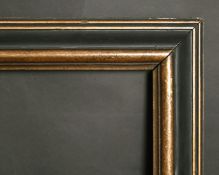 A 19th century ebonised frame, rebate size 25