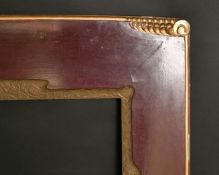 A Vienna Secessionist style carved frame with twisted fluted columns, rebate size 32