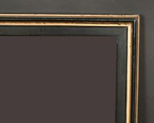 A 19th century ebonised and gilded frame, rebate size 28.5
