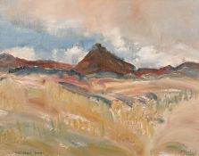 S. J. Garton, Circa 1956, 'Col de Portet d'Aspart', A view of a Pyrenean Mountains, oil on board,