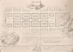 After James Craig (engraved by P Begbie), proposed plan for the new streets and square intended