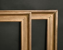 A pair of early 20th century moulded frames, rebate size each 25