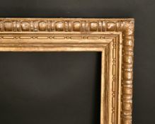 A 19th century carved giltwood frame, rebate size 30