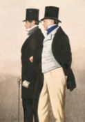 19th century English school, 'Honour and Talent', a portrait of Lord Falmouth and Fred Archer, along