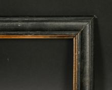 A set of four 18th century ebonised frames, rebate size 6.5