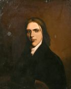 19th century school,, A bust length portrait of a gentleman, oil on canvas laid down, 30