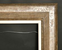 A 20th century silver gilt frame, rebate to slip 20