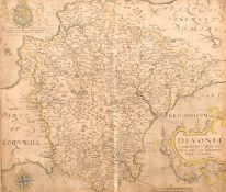 William Kip, 17th century, A map of Devon, 12