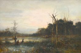 Frederick Stuart Richardson (1855-1934) 'A Frosty Morning', oil on canvas, signed, Exhibited RA