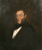 19th century probably French school, A bust length portrait of a gentleman, oil on canvas, 30