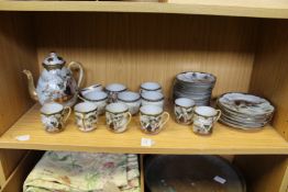 A Japanese eggshell tea service.