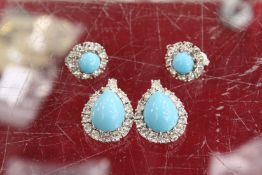 Decorative pendants and earrings.