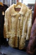 A ladies' fur coat.