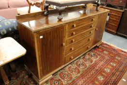A mahogany sideboard.