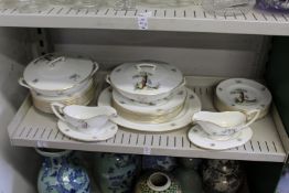 A quantity of Royal Worcester Watteaux dinner ware.