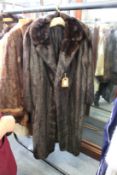 A ladies' fur coat.