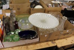 A quantity of glassware.