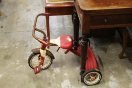 A child's tricycle.