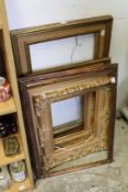Five various picture frames.