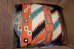 A Kilim cushion etc.